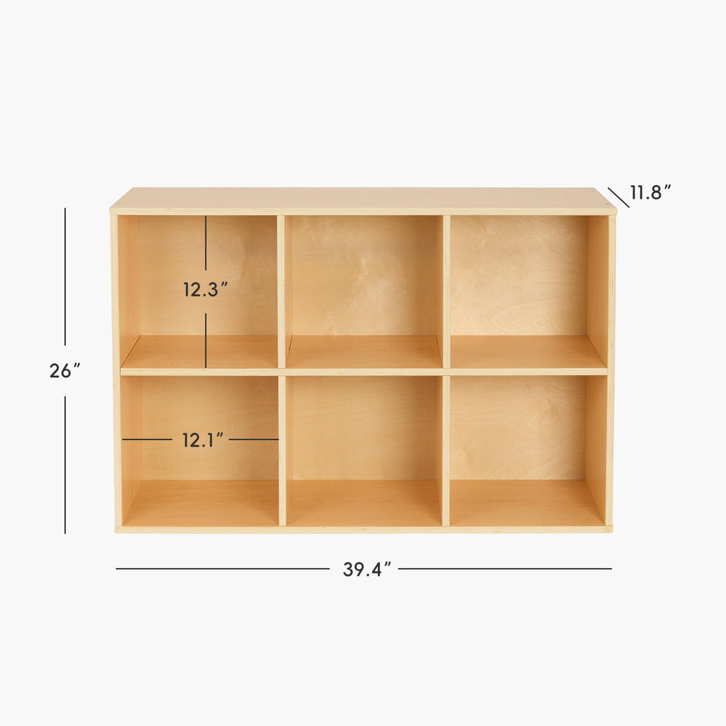 MEEYOO 6 Cube Plywood Storage Organizer