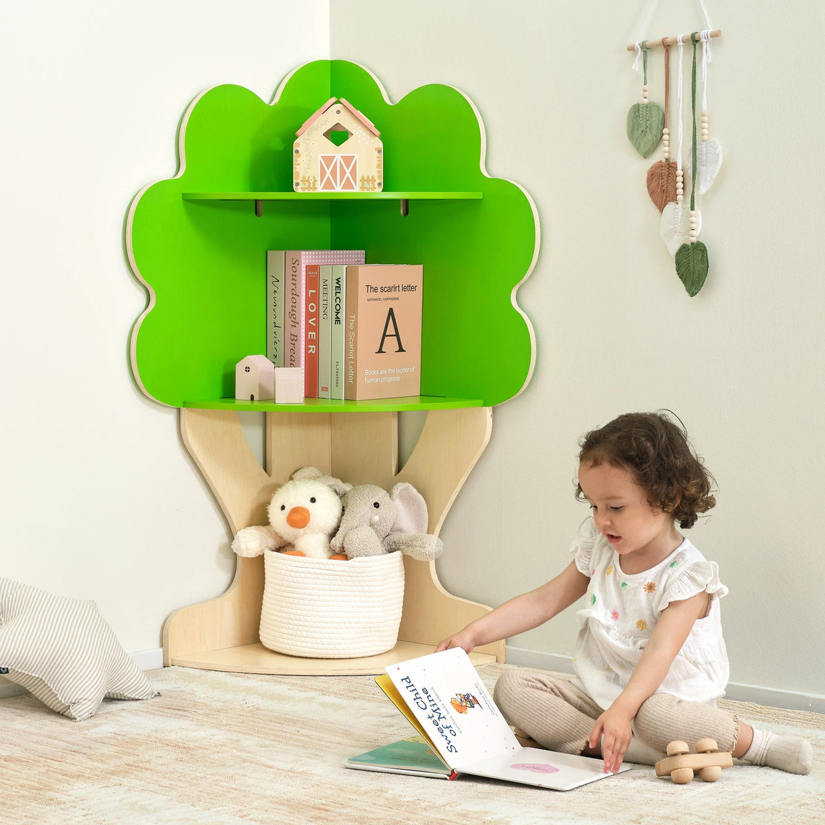MEEYOO Tree Bookshelf for Kids Reading Nook