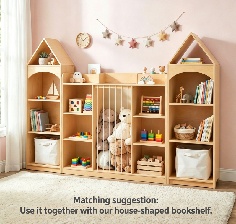 MEEYOO Plywood Toy Storage & Display Organizer