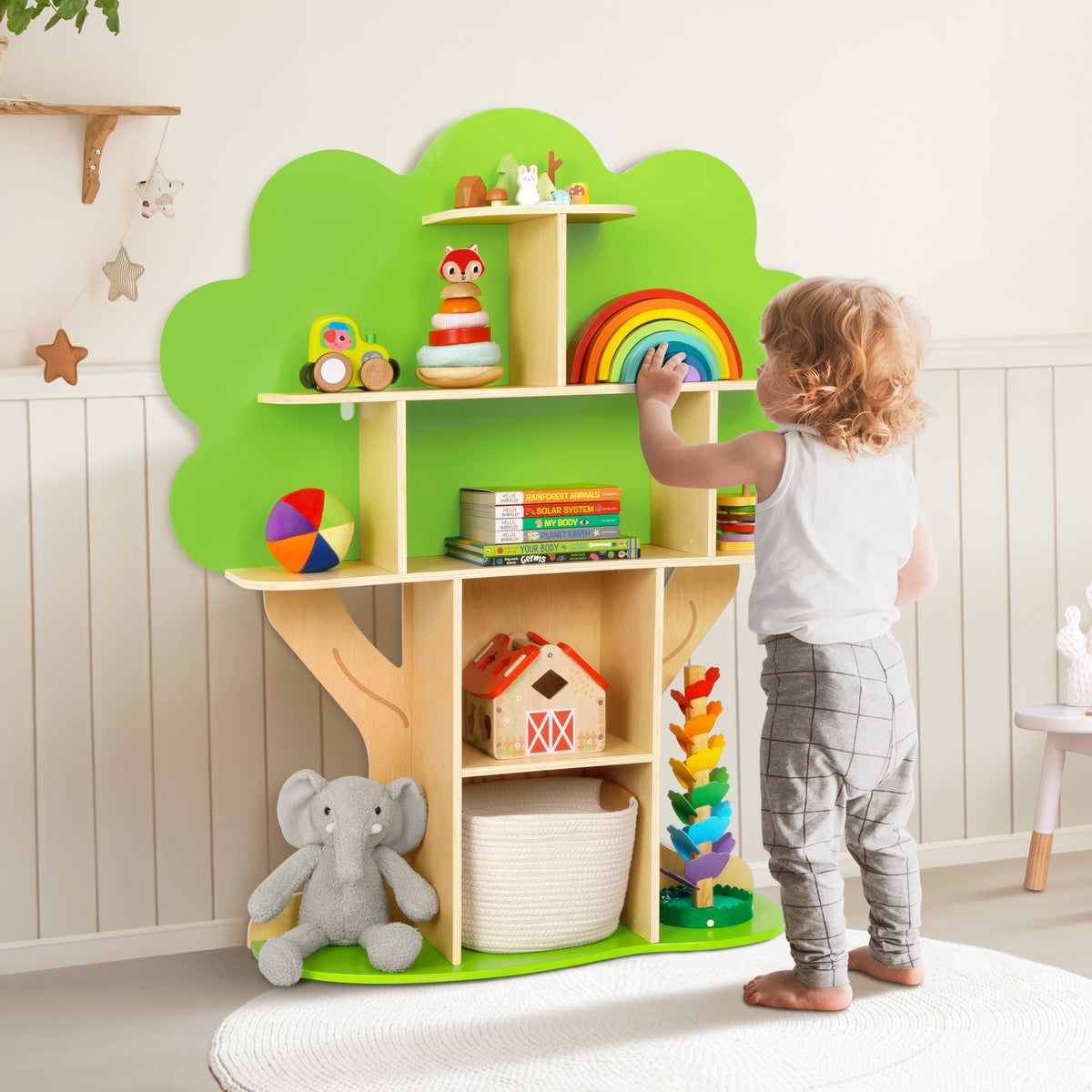 MEEYOO Tree Bookshelf for Kids Reading Nook