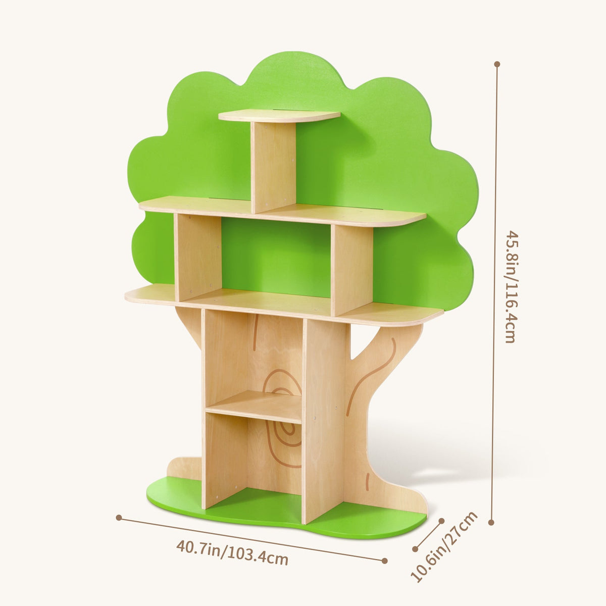 MEEYOO Tree Bookshelf for Kids Reading Nook