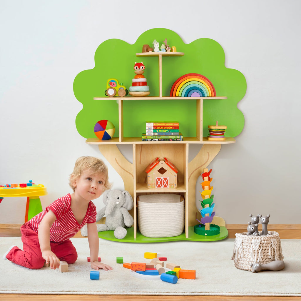 MEEYOO Tree Bookshelf for Kids Reading Nook