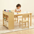 MEEYOO Wood Kids Art Table and 2 Chairs