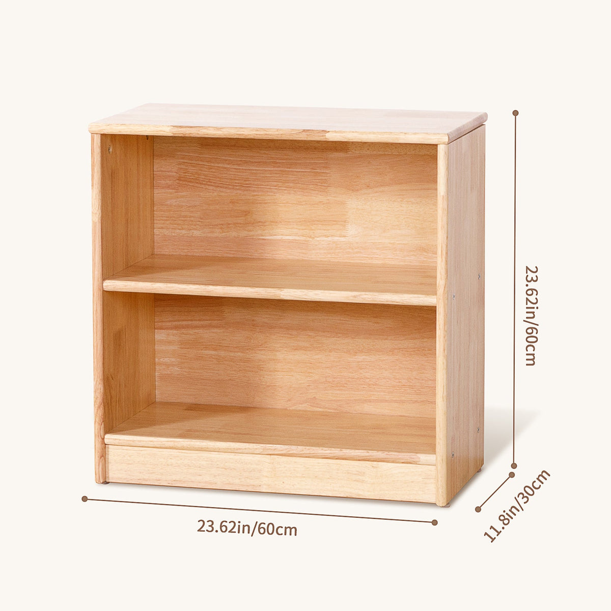MEEYOO Rubber Wood Montessori Shelf and Toy Storage