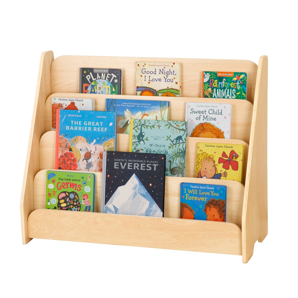 MEEYOO Kids Wooden 4-Tier Bookshelf