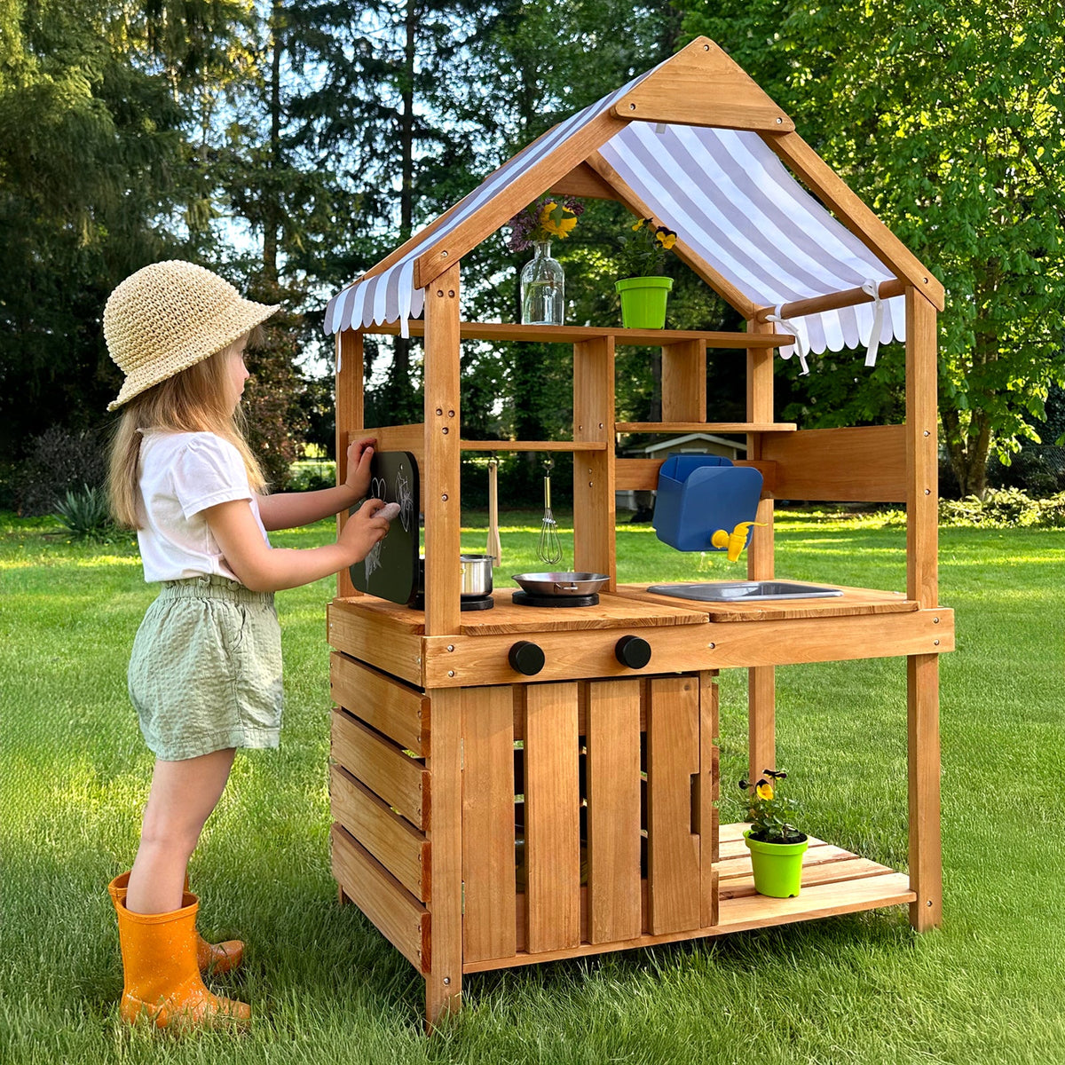 MEEYOO Mud Kitchen for Kids Outdoor