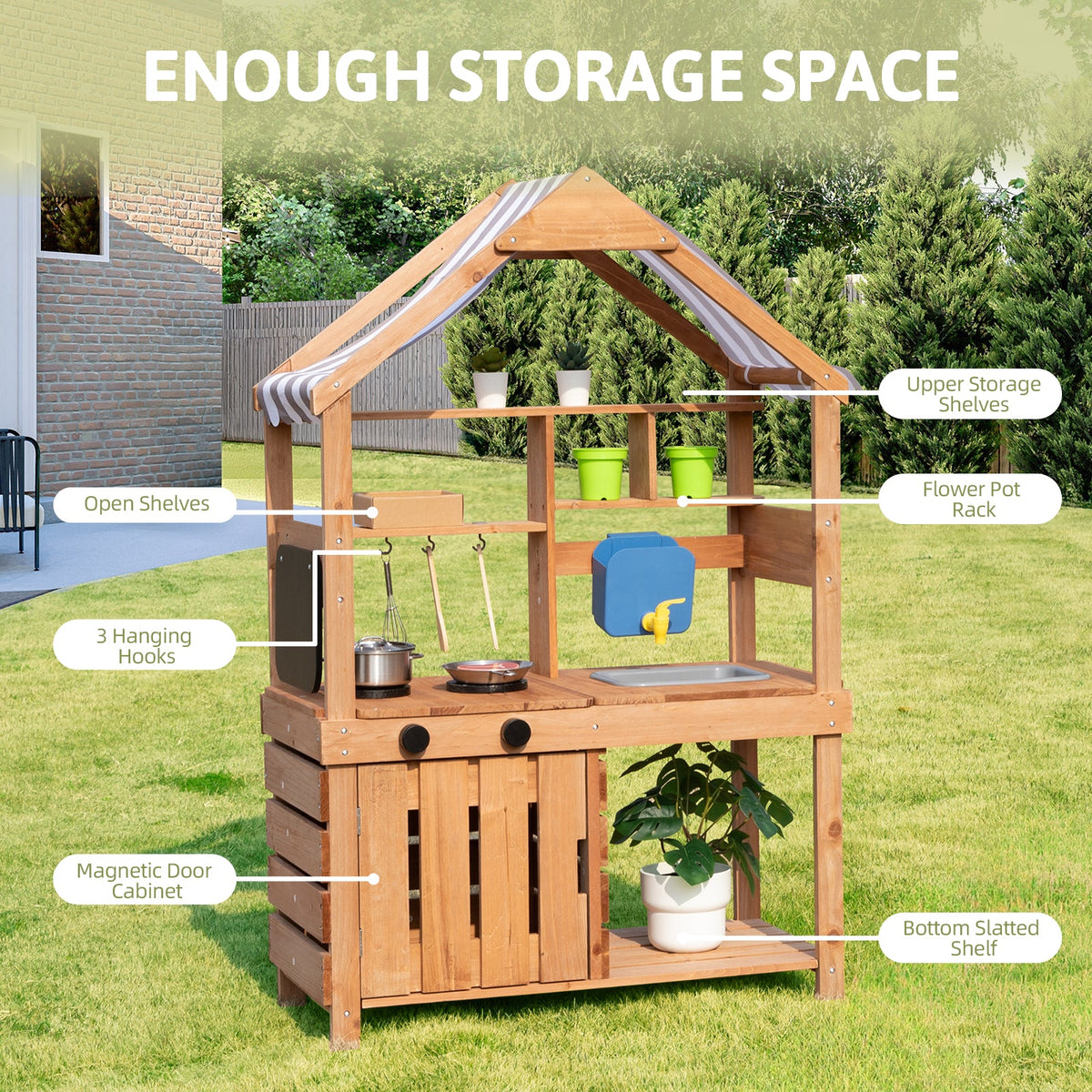 MEEYOO Mud Kitchen for Kids Outdoor