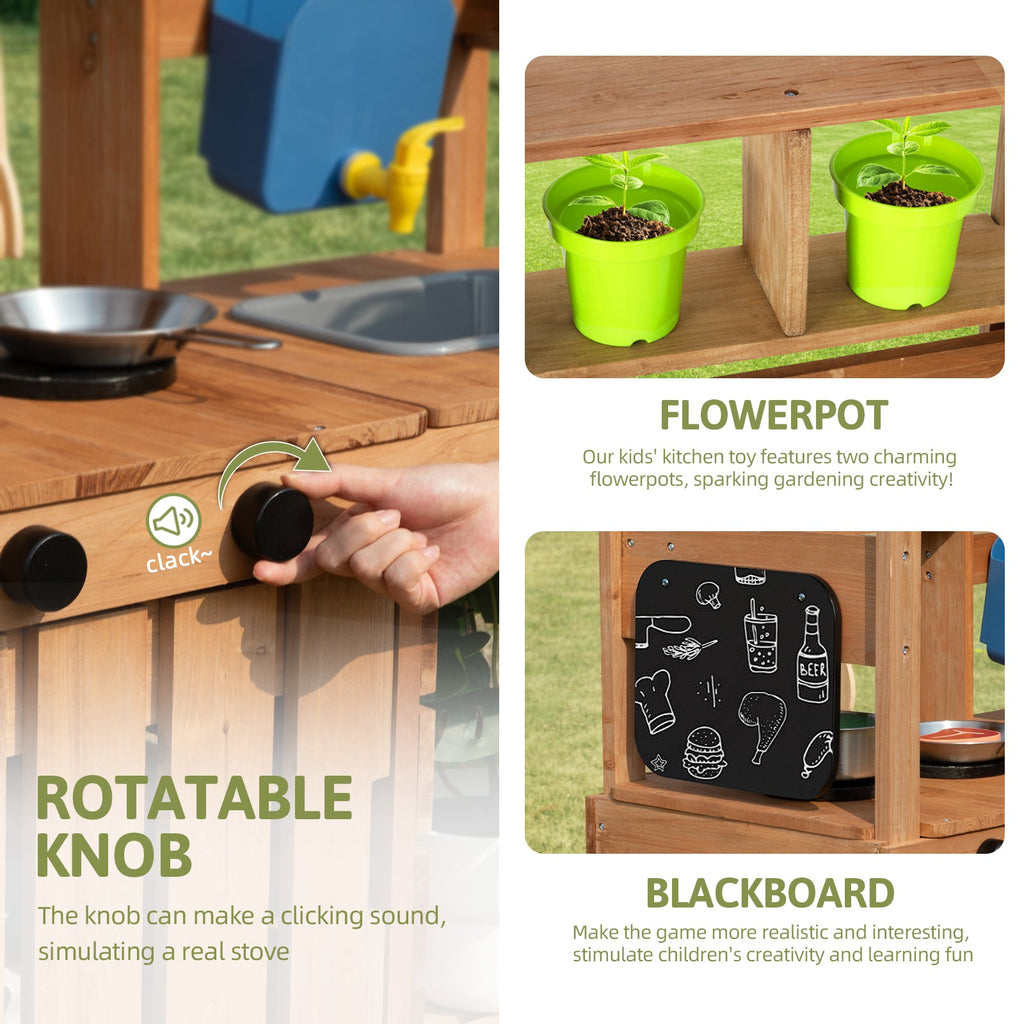 MEEYOO Mud Kitchen for Kids Outdoor
