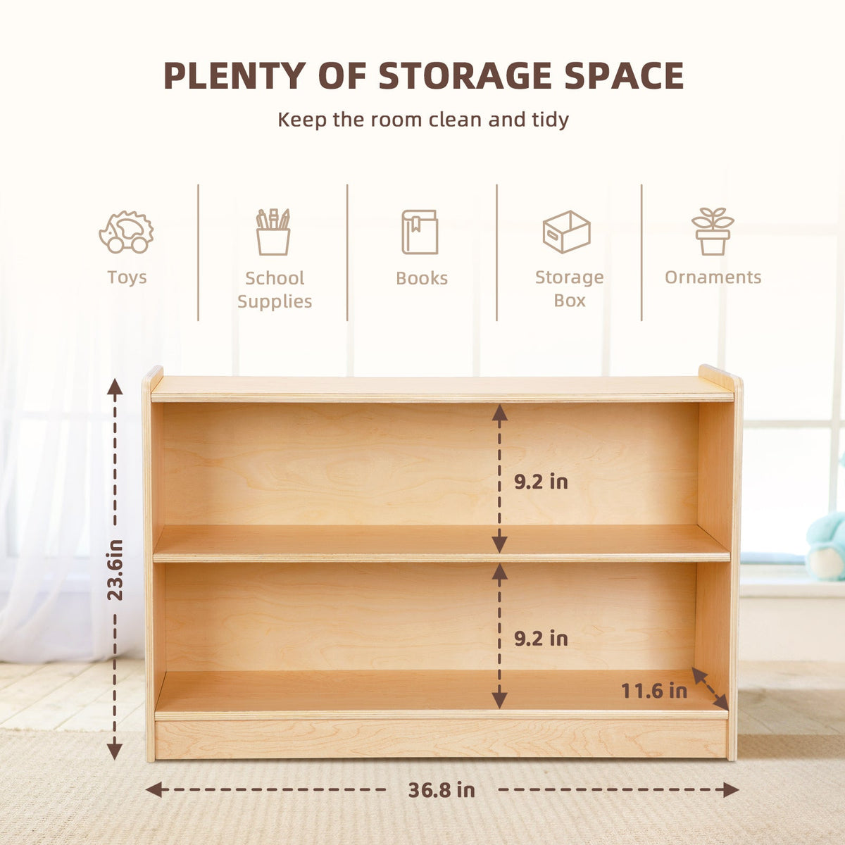 MEEYOO Plywood Montessori Shelf