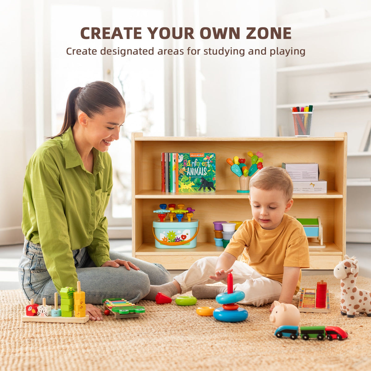 MEEYOO Plywood Montessori Shelf