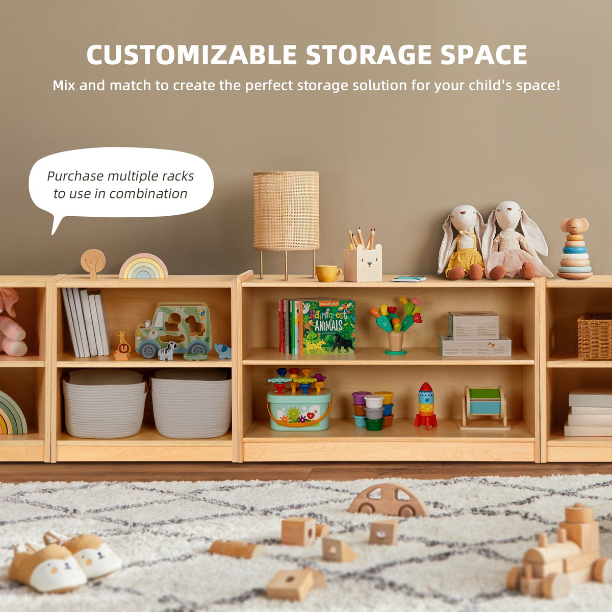 MEEYOO Plywood Montessori Shelf