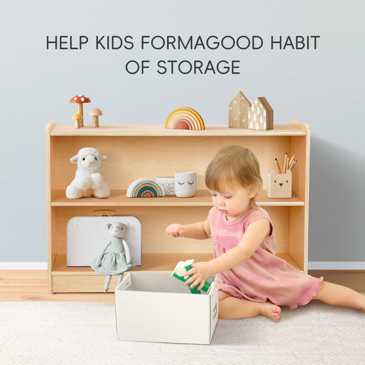 MEEYOO Plywood Montessori Shelf