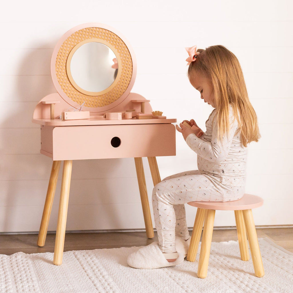 MEEYOO Kids Vanity Table and Chair Set