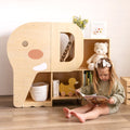 MEEYOO Montessori Bookshelf with Elephant Shape
