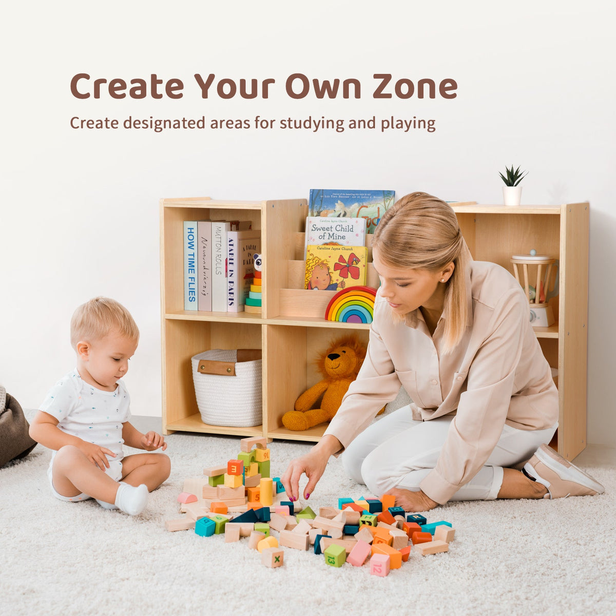 MEEYOO Plywood Multi-purpose Storage Organizer