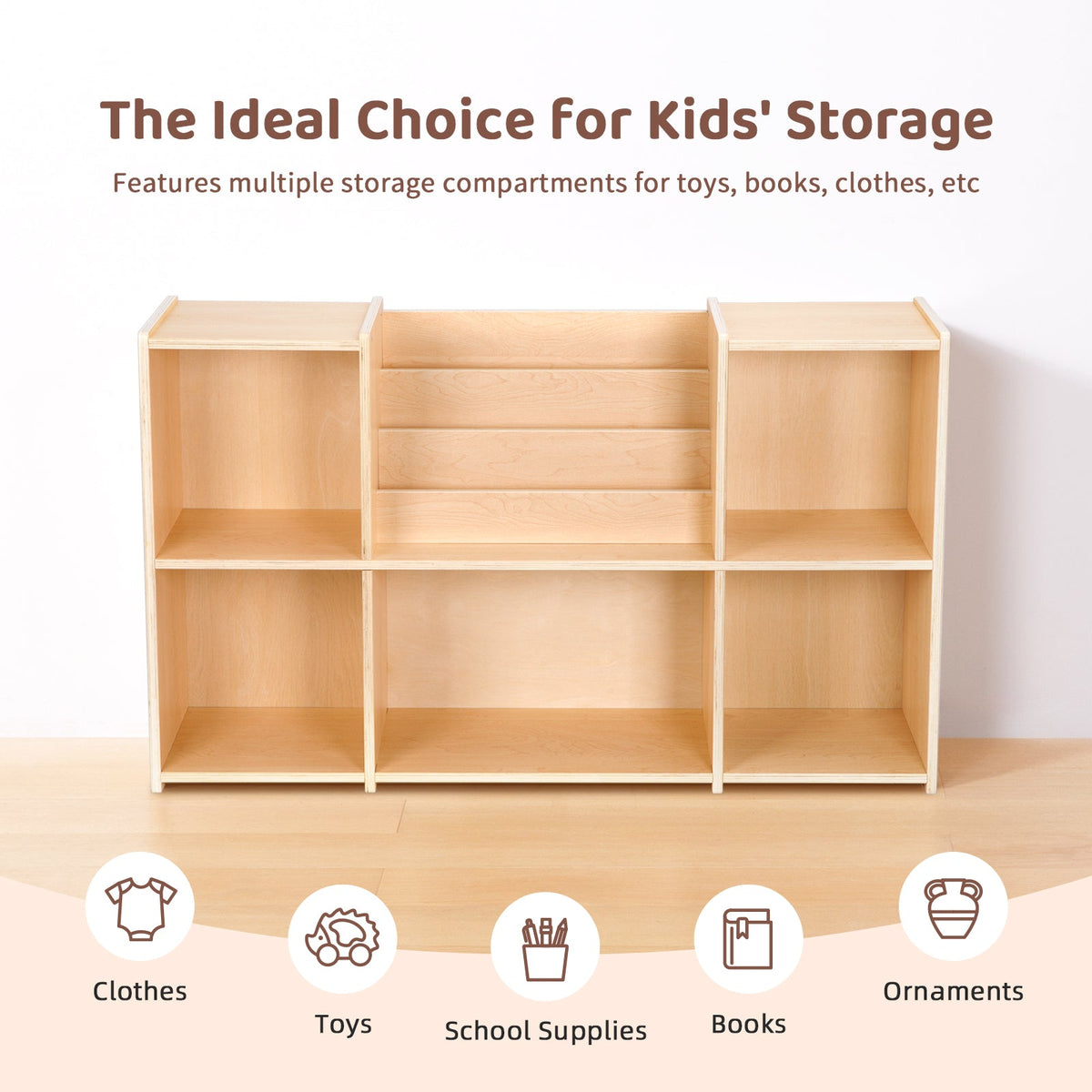 MEEYOO Plywood Multi-purpose Storage Organizer