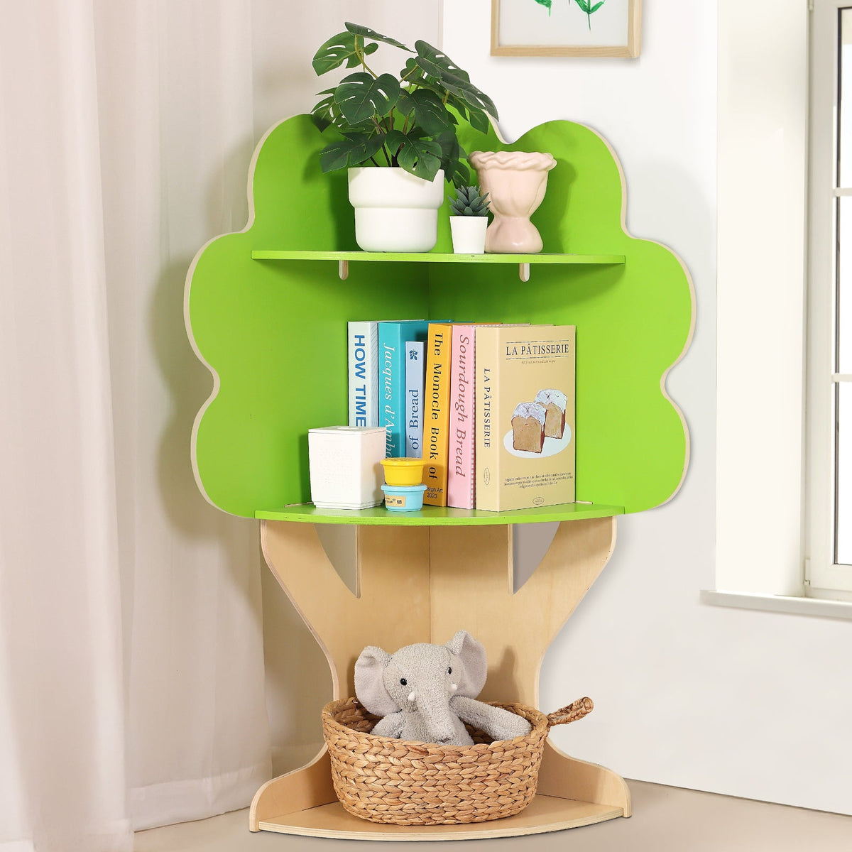 MEEYOO Tree Bookshelf for Kids Reading Nook