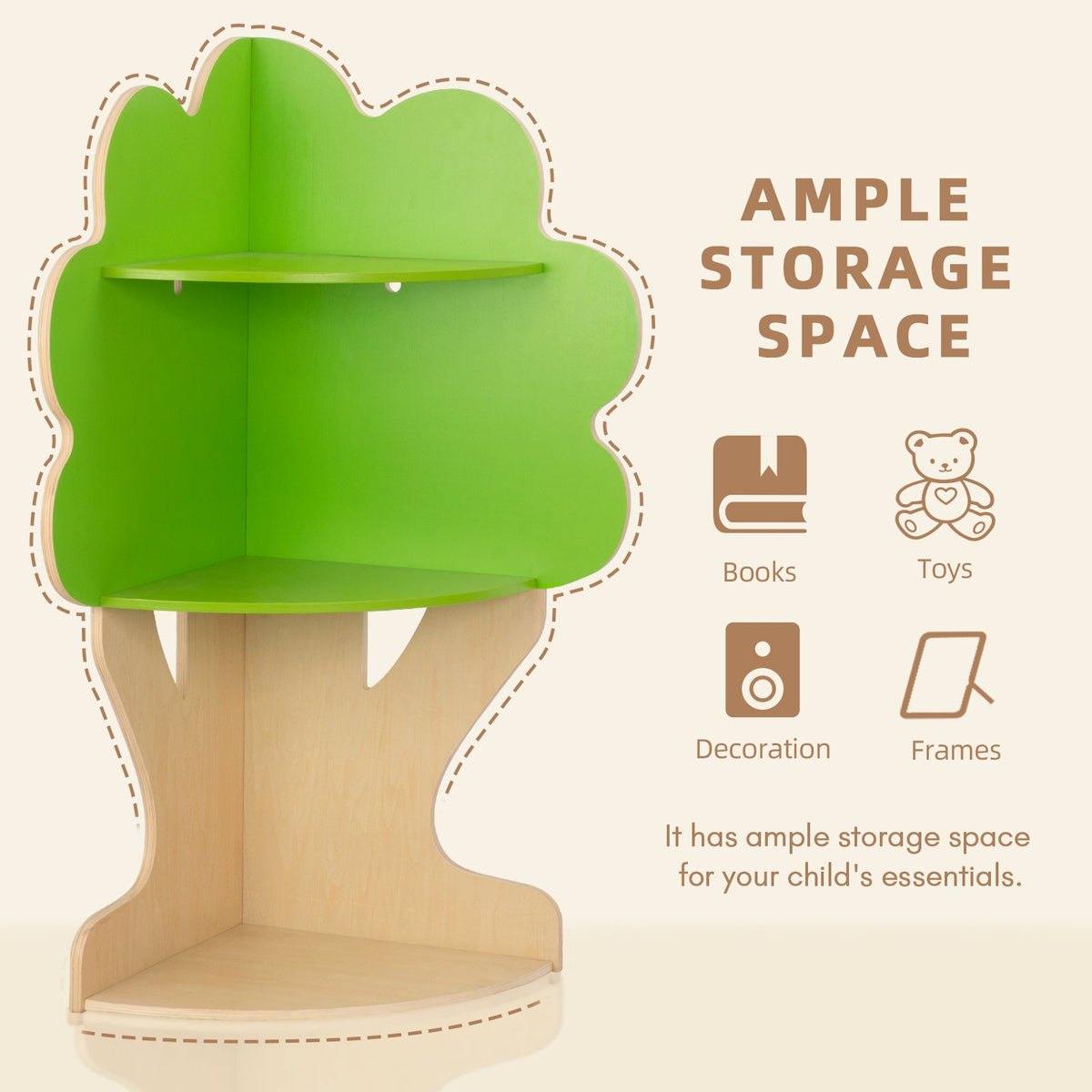 MEEYOO Tree Bookshelf for Kids Reading Nook