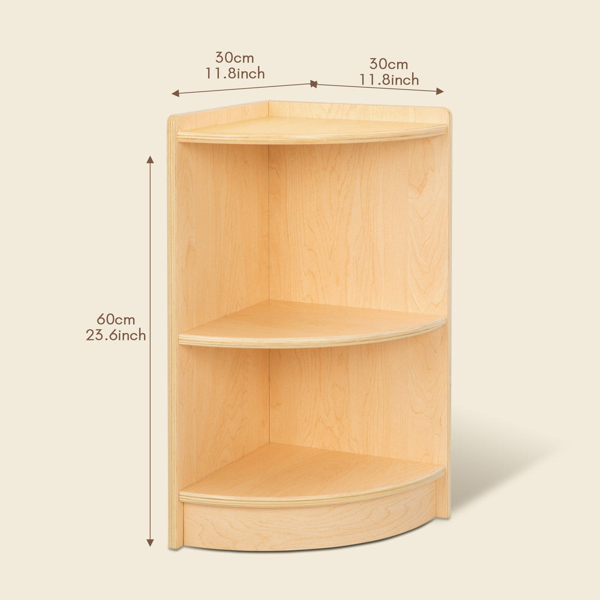 MEEYOO Plywood Corner Cabinet