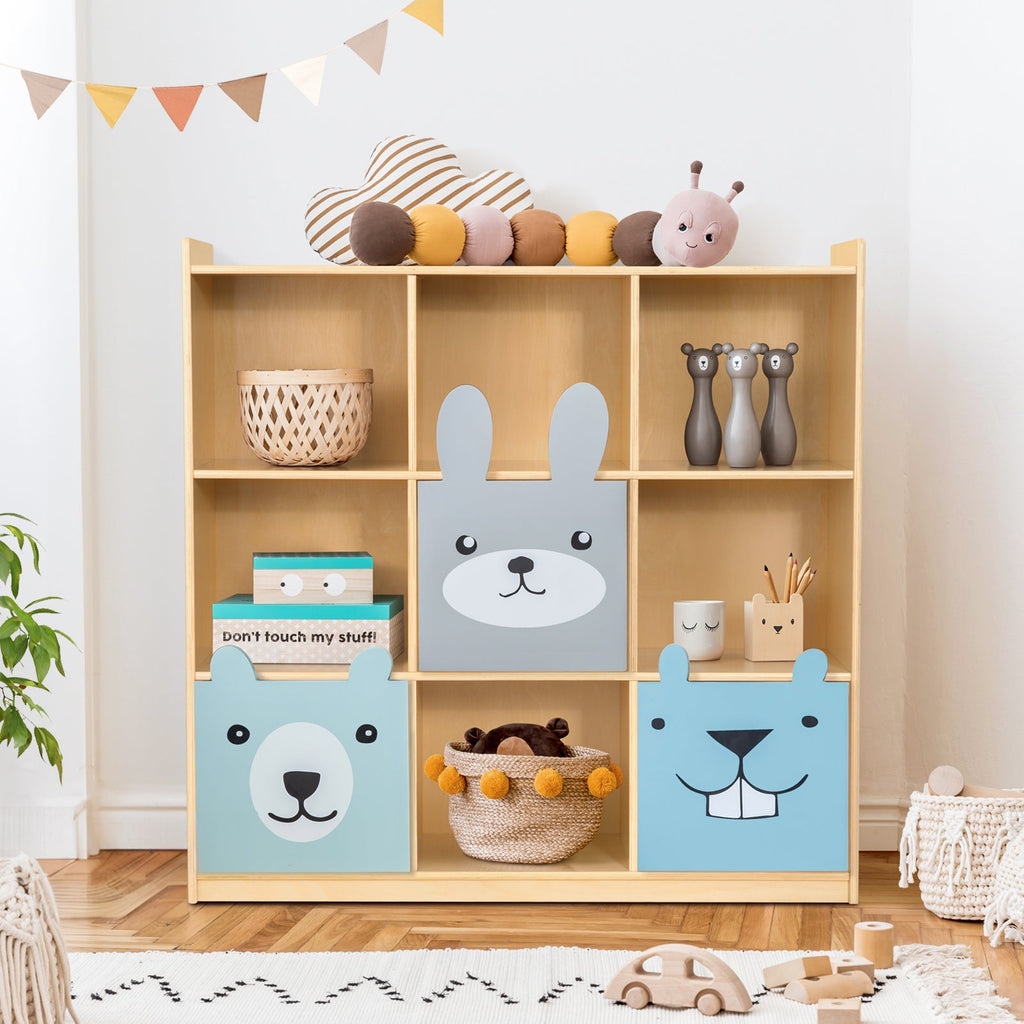 MEEYOO Montessori Plywood 9-Section Storage Cabinet