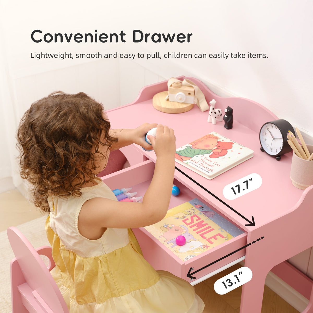 MEEYOO Kids Study Table and Chair Set