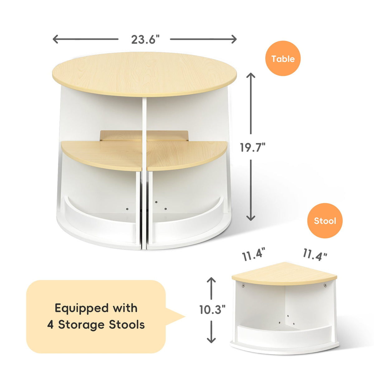 MEEYOO Toddler Table and Chair Set