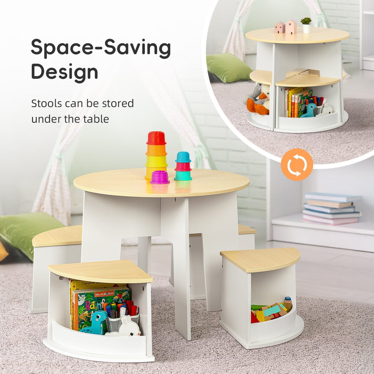 MEEYOO Toddler Table and Chair Set