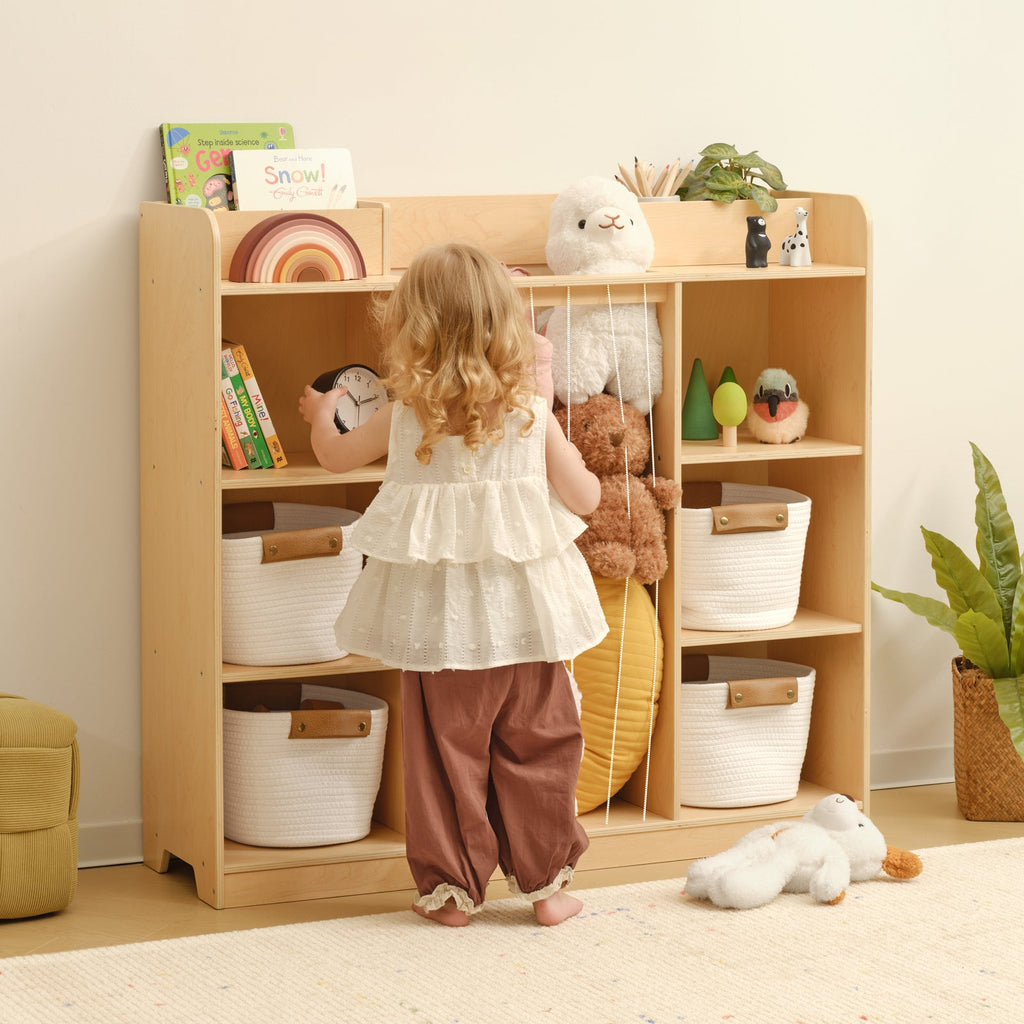 MEEYOO Plywood Toy Storage & Display Organizer