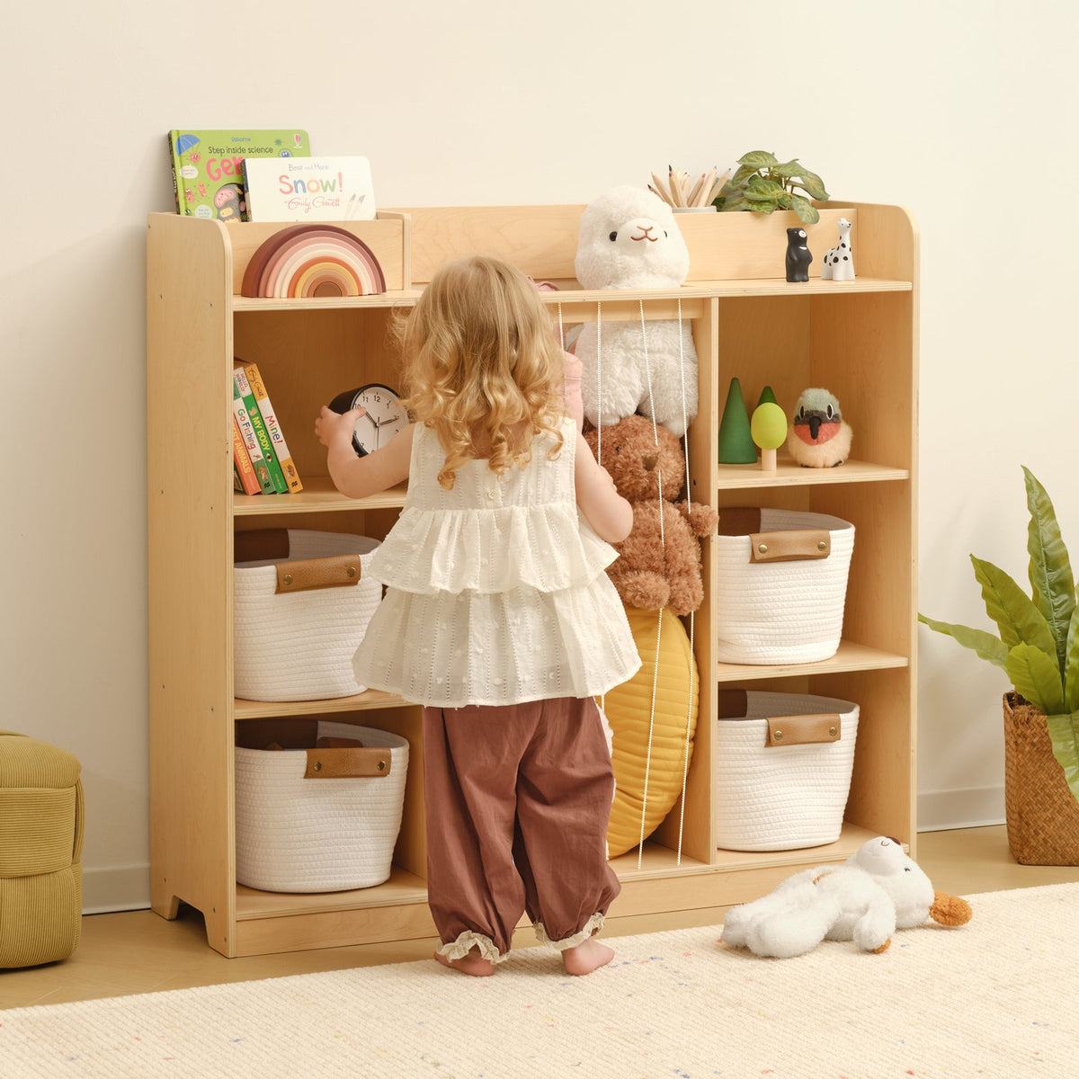 MEEYOO Plywood Toy Storage & Display Organizer