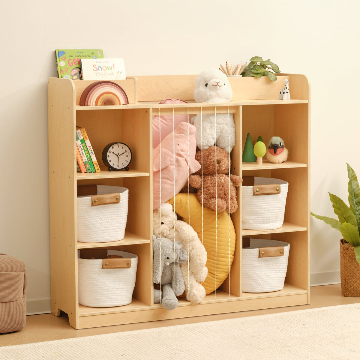MEEYOO Plywood Toy Storage & Display Organizer