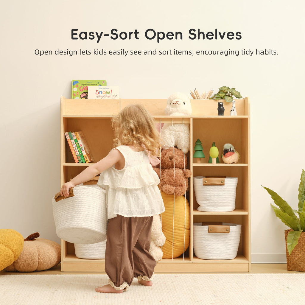 MEEYOO Plywood Toy Storage & Display Organizer