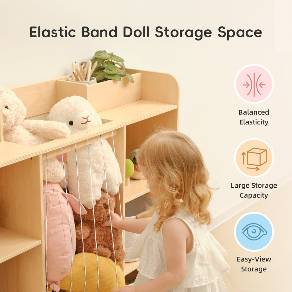 MEEYOO Plywood Toy Storage & Display Organizer