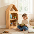MEEYOO 3-Tier Rubberwood House Design