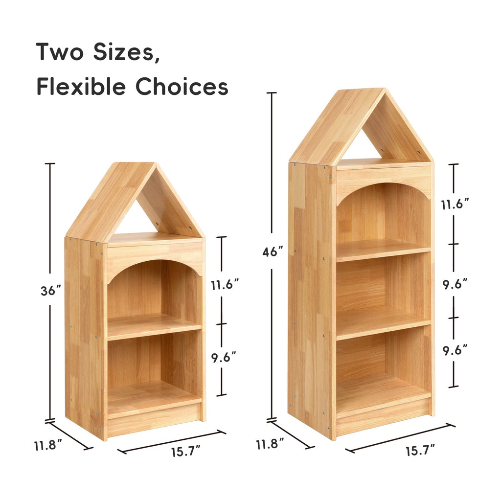 MEEYOO 4-Tier Rubberwood House Design
