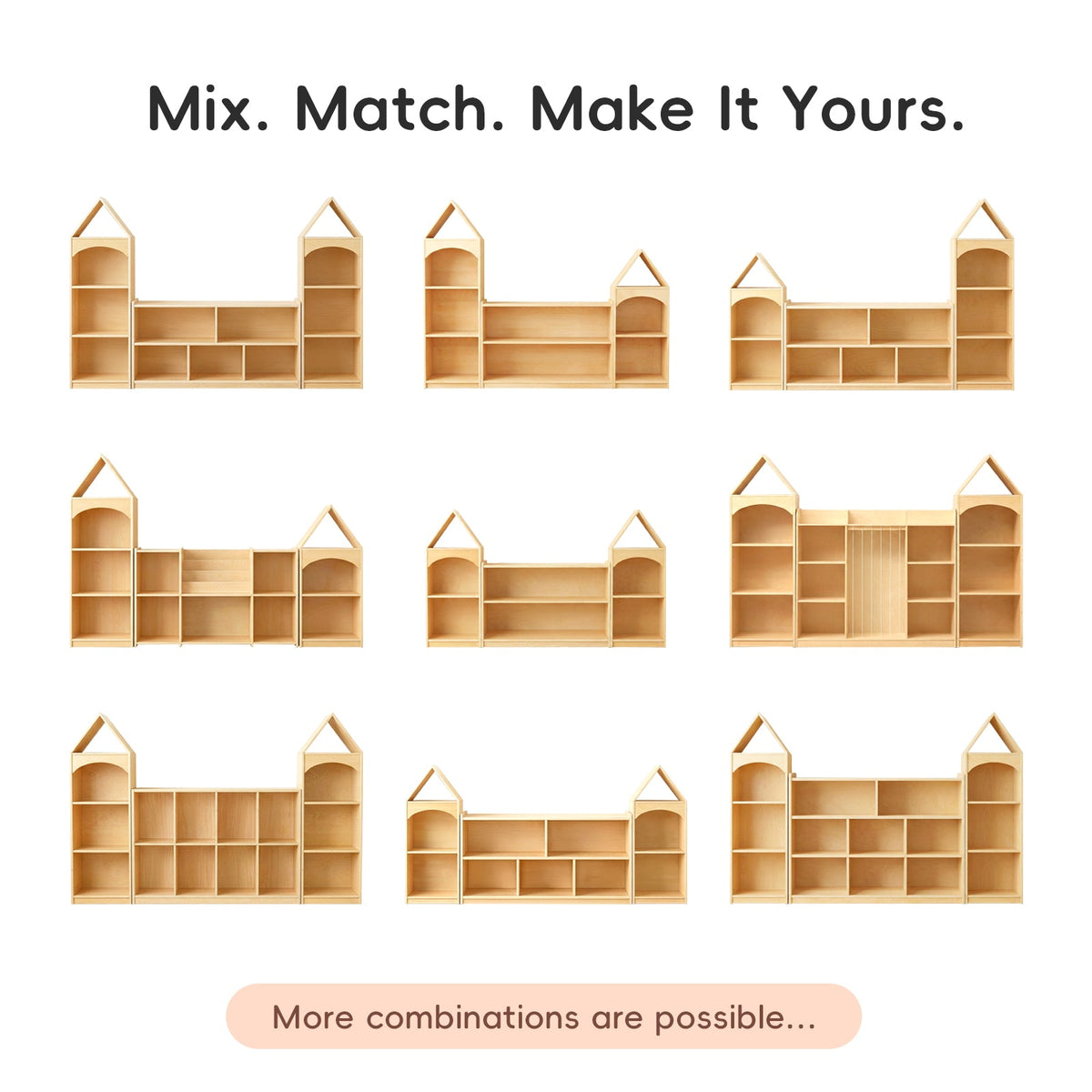 MEEYOO 4-Tier Plywood Adorable House Design