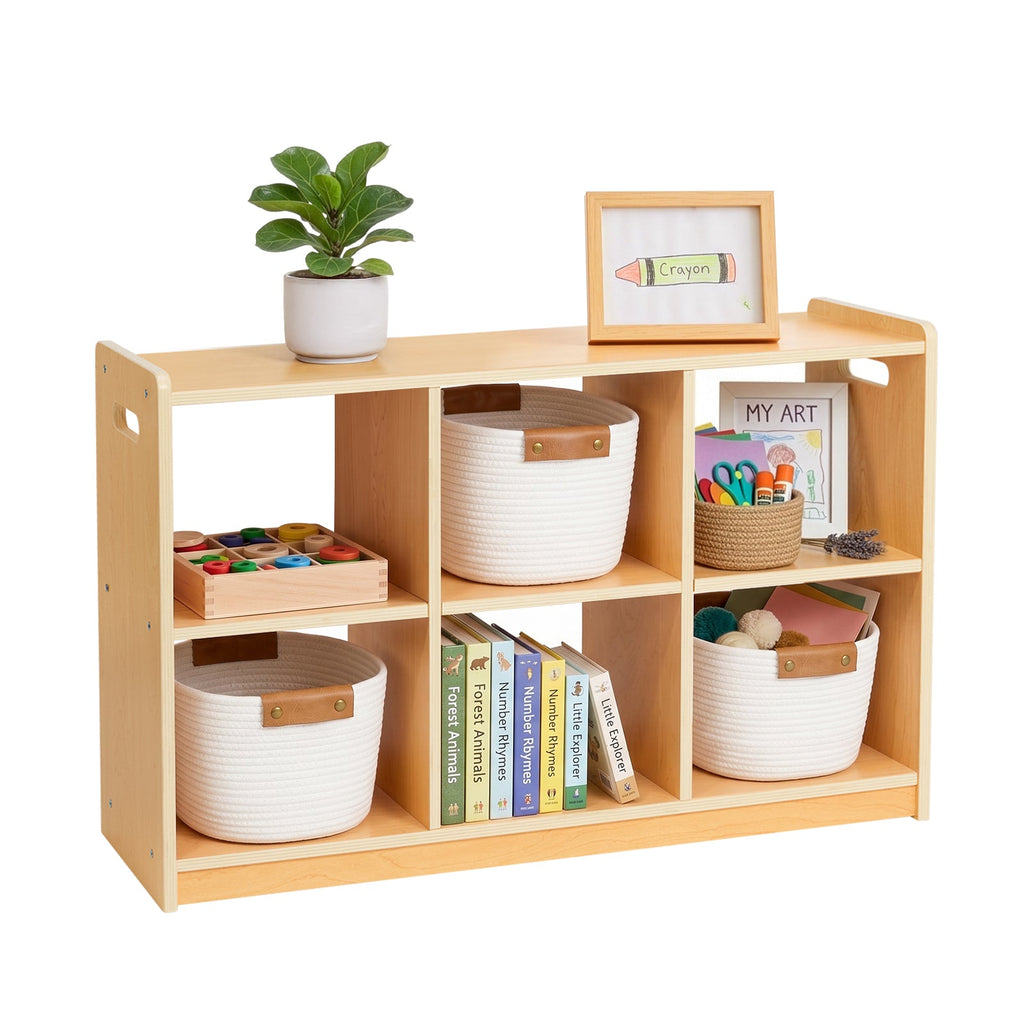MEEYOO Plywood Montessori Shelf 6-Section
