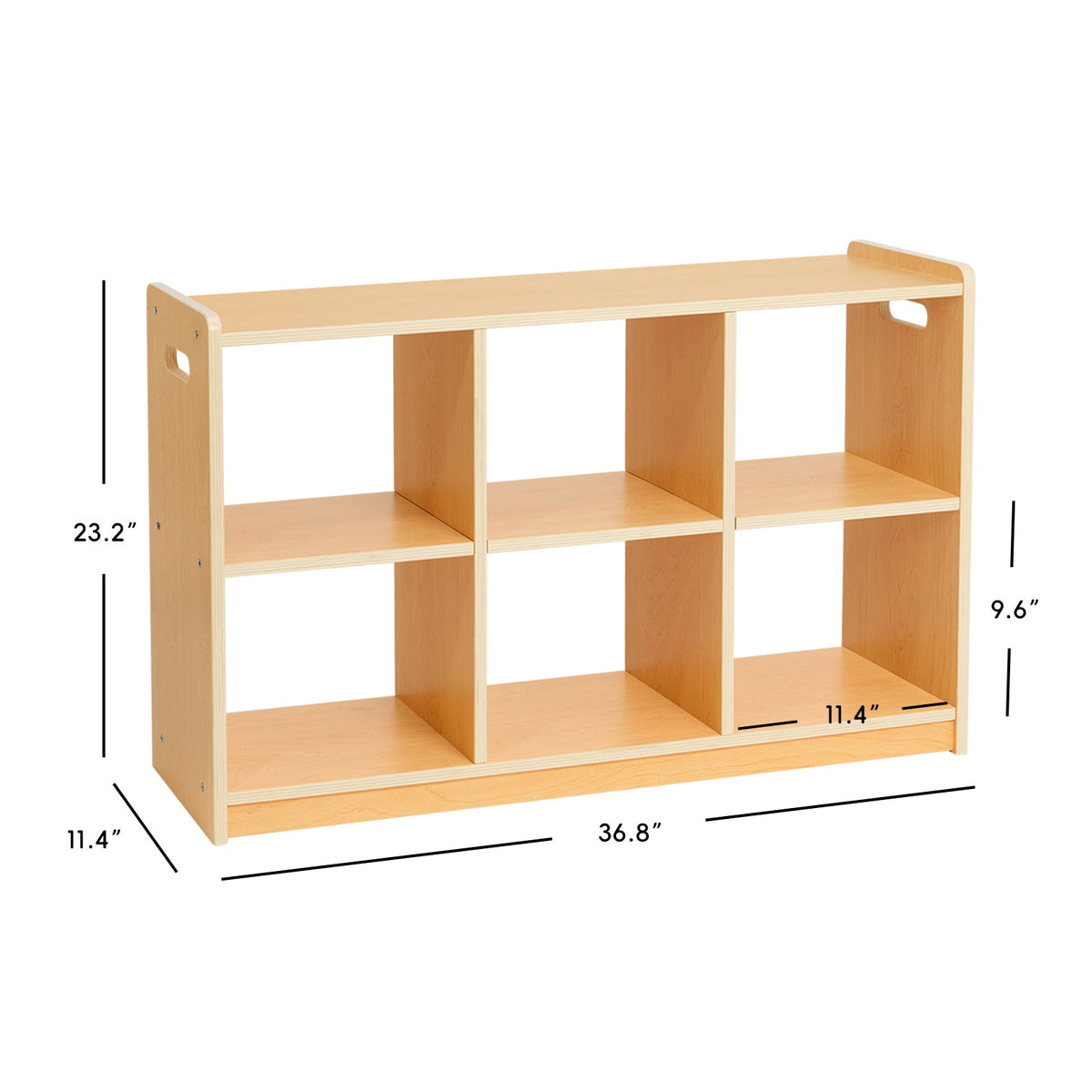 MEEYOO Plywood Montessori Shelf 6-Section