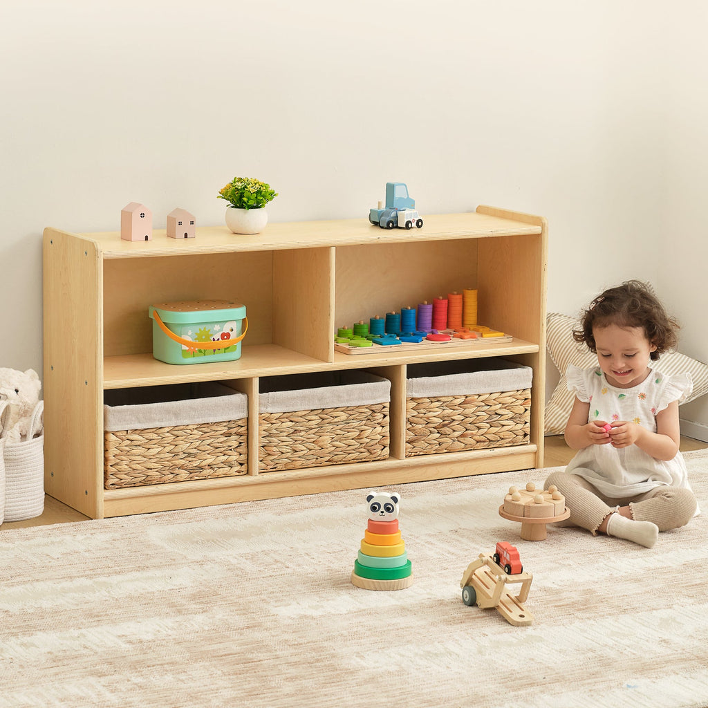 OOOK Plywood Montessori  5-Section Storage Cabinet
